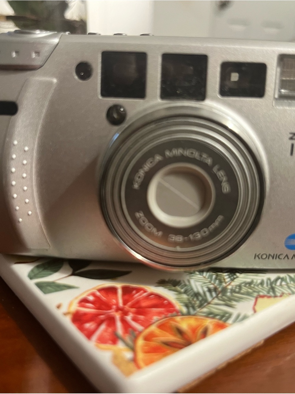 Nica Silver Compact Film Camera with Konica Minolta Lens